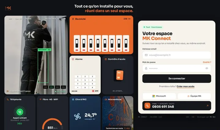 Proposition &laquo;&nbsp;La mosaïque, première version&nbsp;&raquo; pour la page de connexion de l'espace client.